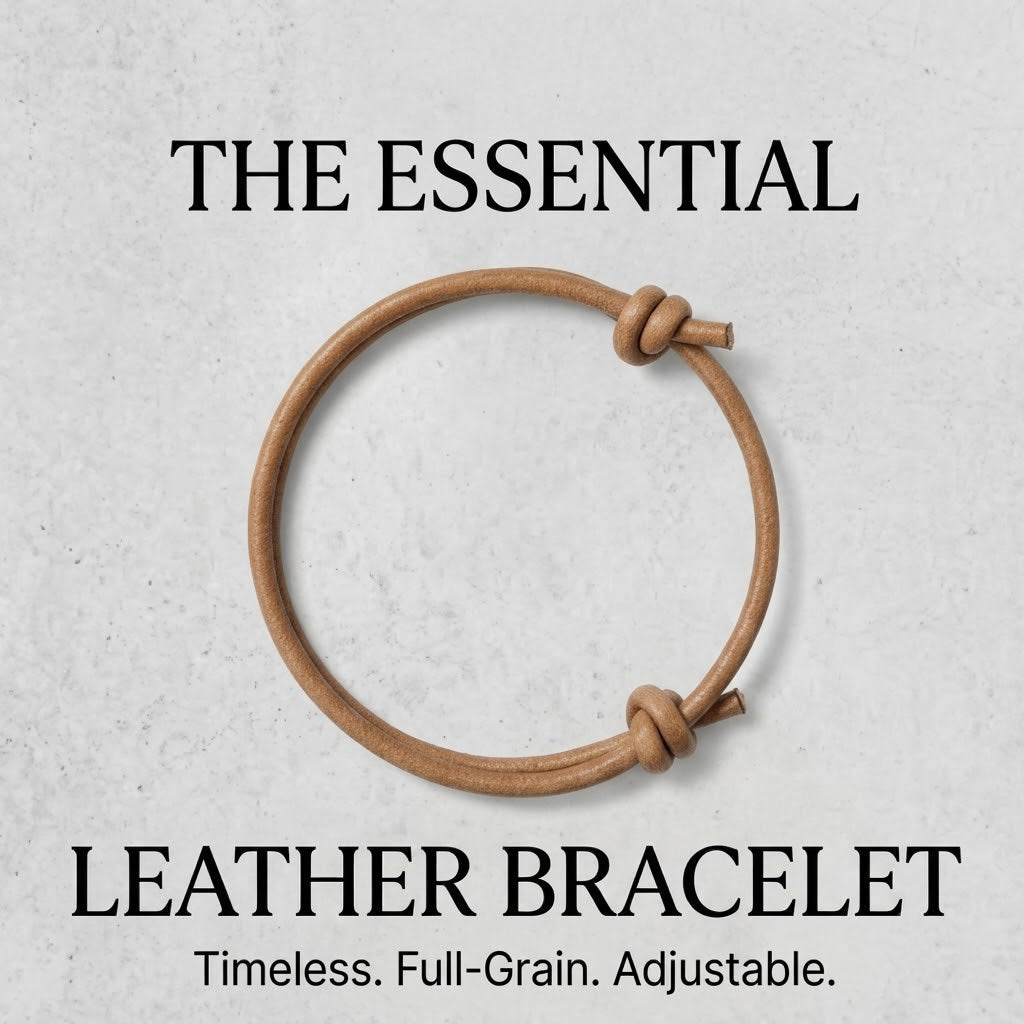 Minimalist Genuine Leather Knot Bracelet