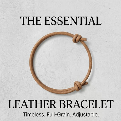 Minimalist Genuine Leather Knot Bracelet