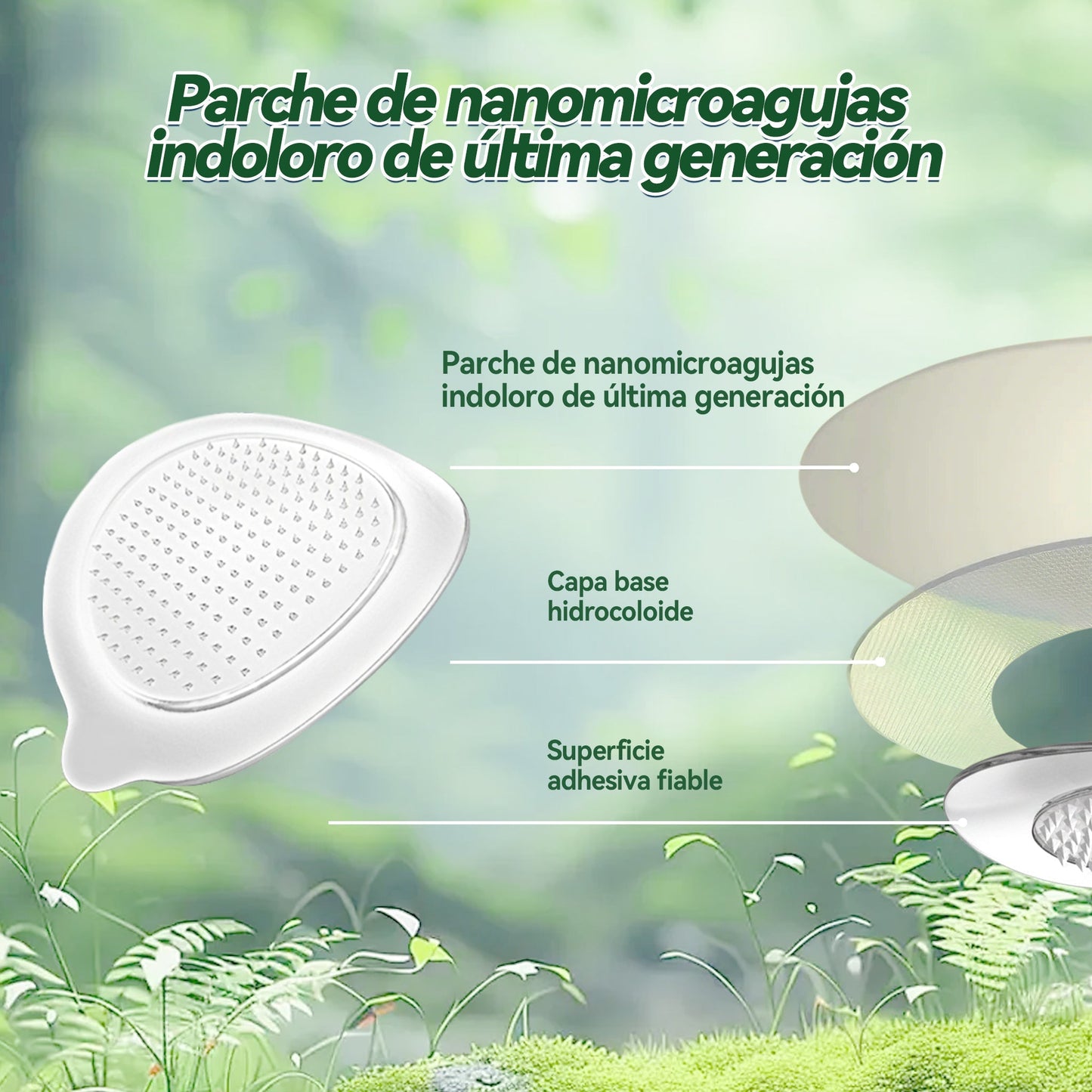 Parche Avanzado de Nanomicroagujas 10 en 1