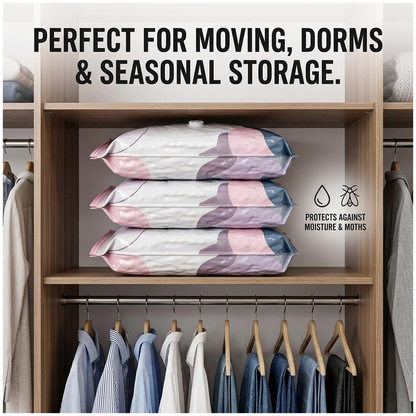 No-Pump 3D Vacuum Storage Bags PRO