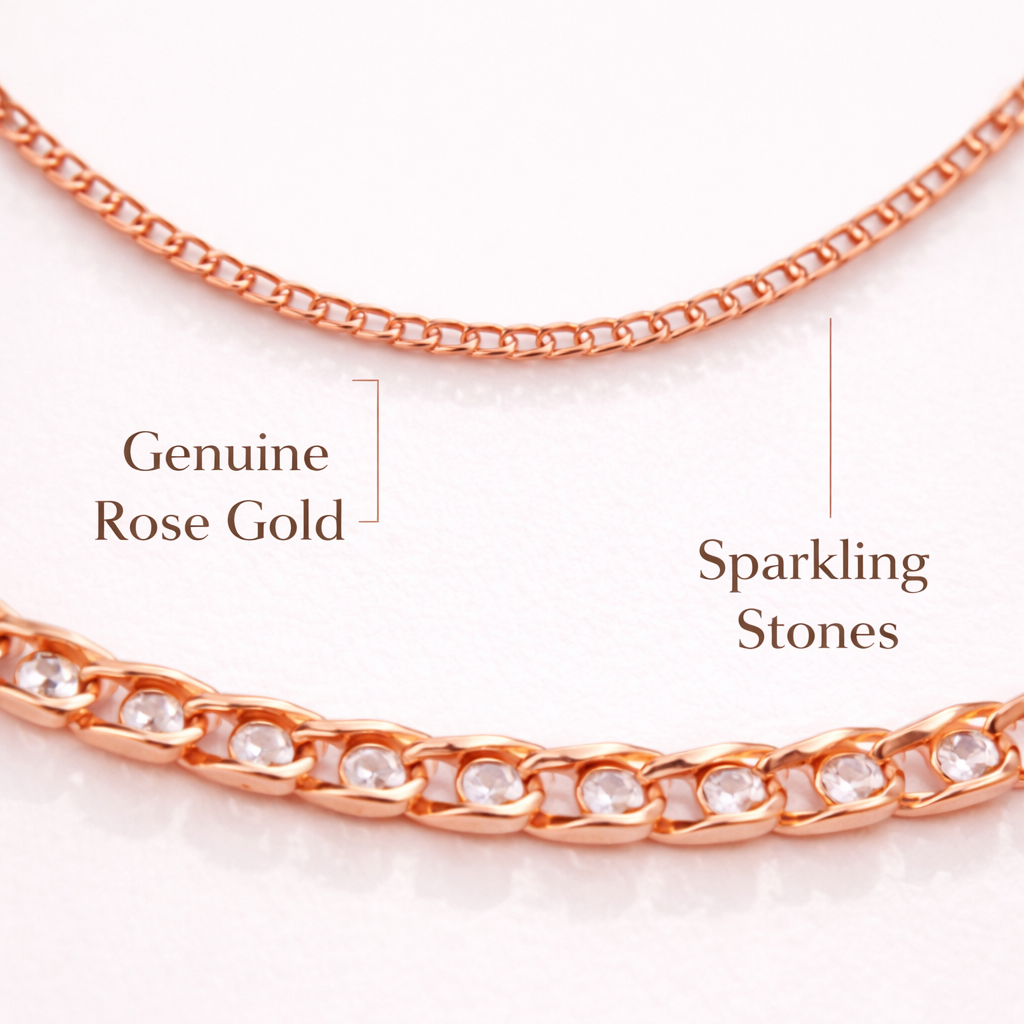 Rose Gold Minimalist Chain Necklace
