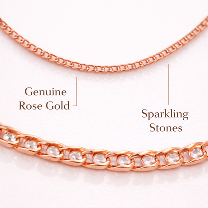 Rose Gold Minimalist Chain Necklace