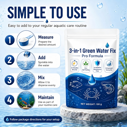 🌟 Official Store |✨ From Murky Swamp to Perfect Pond! | 3-in-1 Green Water Fix