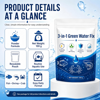 🌟 Official Store |✨ From Murky Swamp to Perfect Pond! | 3-in-1 Green Water Fix