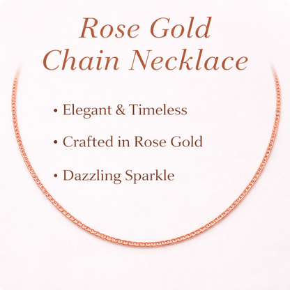 Rose Gold Minimalist Chain Necklace