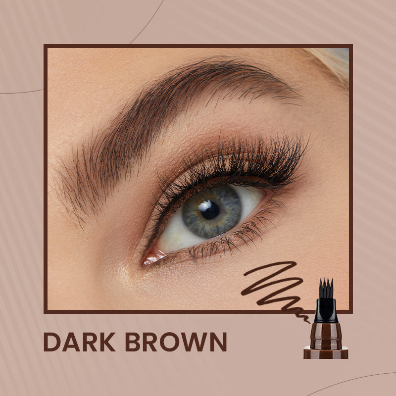 4-Tip Microblade Pen for Brows & Beards – Waterproof, Smudge-Proof & Natural Look