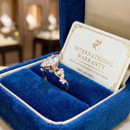 Romantic Marquise-Cut Diamond Ring